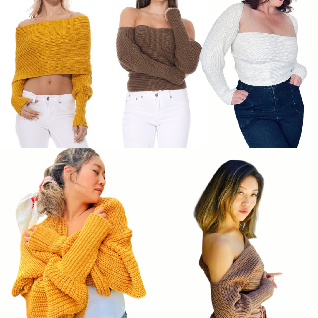 BOLERO WRAP SWEATER | red |