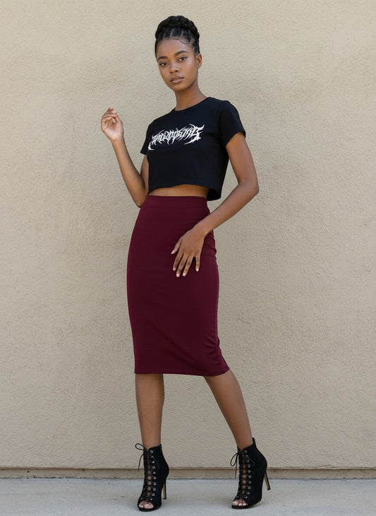 PERFECT PENCIL SKIRT |burgundy | navy | olive |