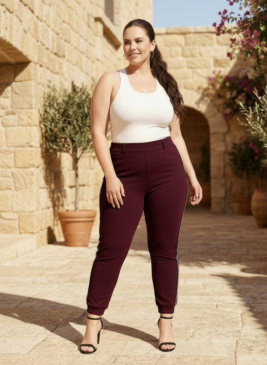 RACER STRIPE PANTS | CURVY |