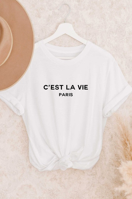 C'EST LA VIE ("SUCH IS LIFE") GRAPHIC TEE