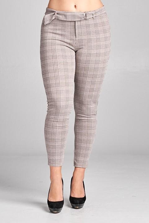 CHECK PLAID PANTS | CURVY