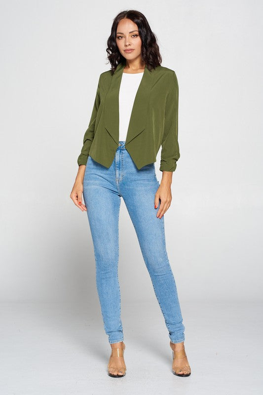 DRAPED COLLAR| navy| black| olive|