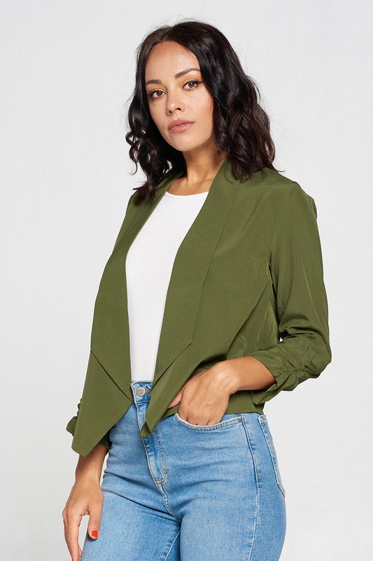 DRAPED COLLAR| navy| black| olive|