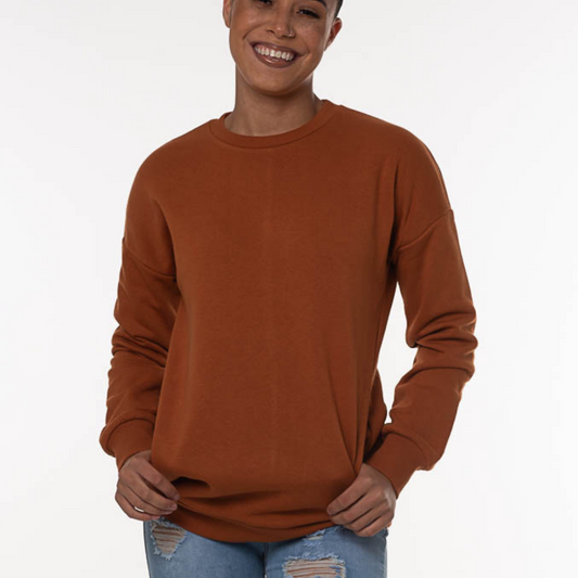 ROUND NECK SWEATSHIRTS | almond | sizes up to 3XL |