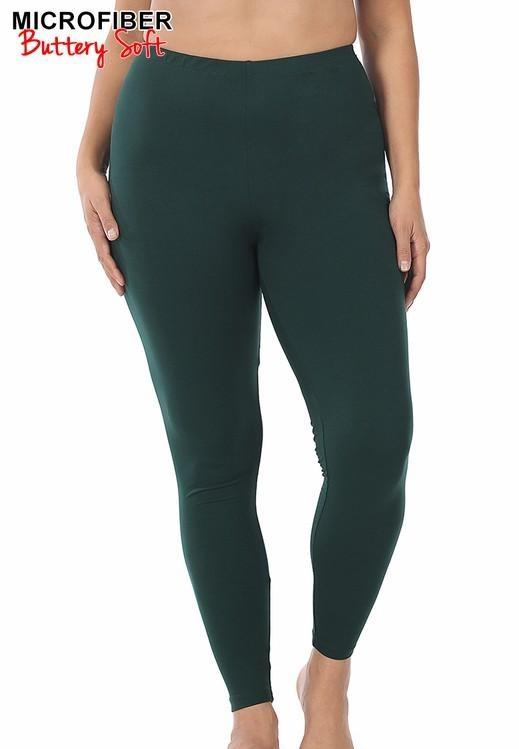 BUTTERY SOFT LEGGING | CURVY |mustard| bone| mocha| hunter green|