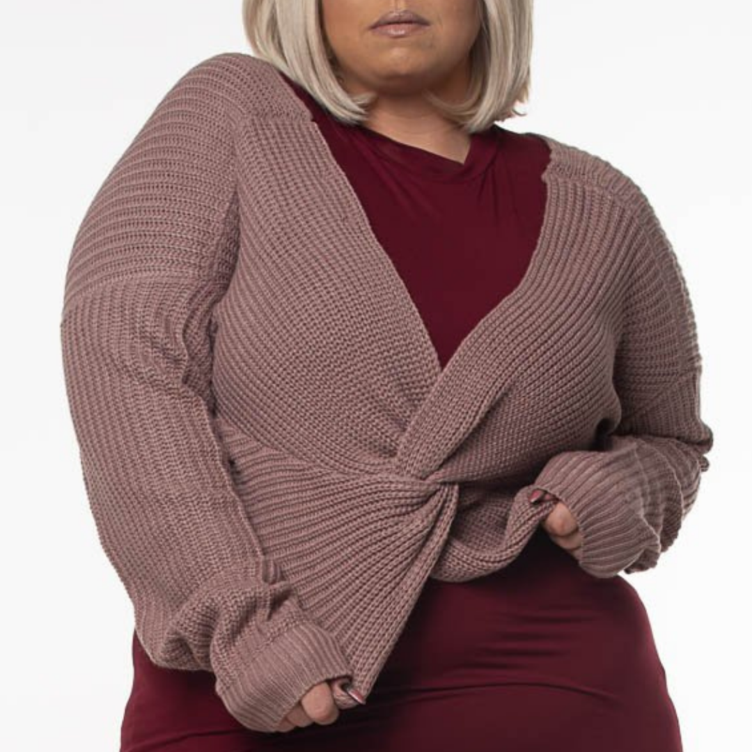 TWISTED KNOT SWEATER | CURVY