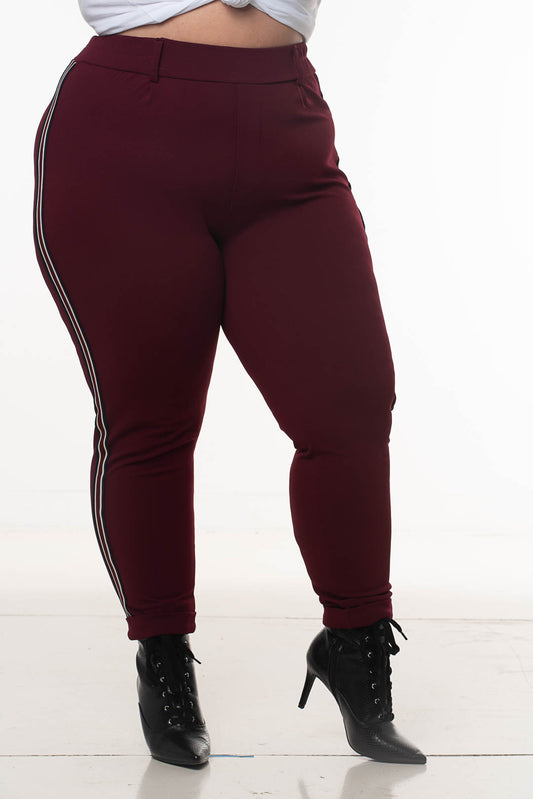 RACER STRIPE PANTS | CURVY |