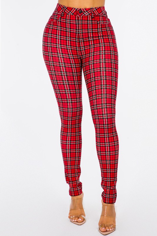 PLAID PANTS