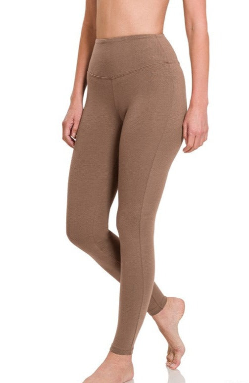 HIGH WAIST LEGGING | mocha |