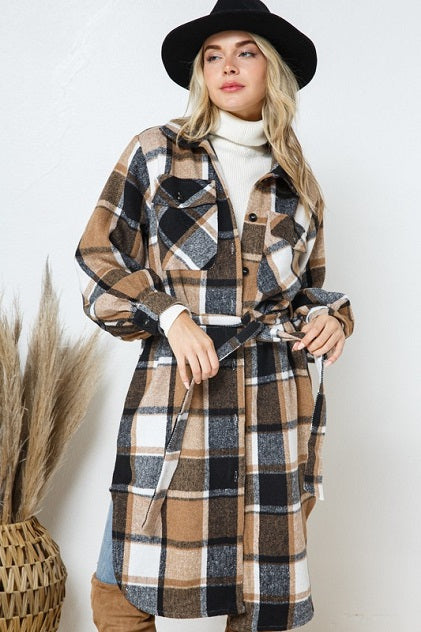 FALL FOR YOU FLANNEL SHACKET