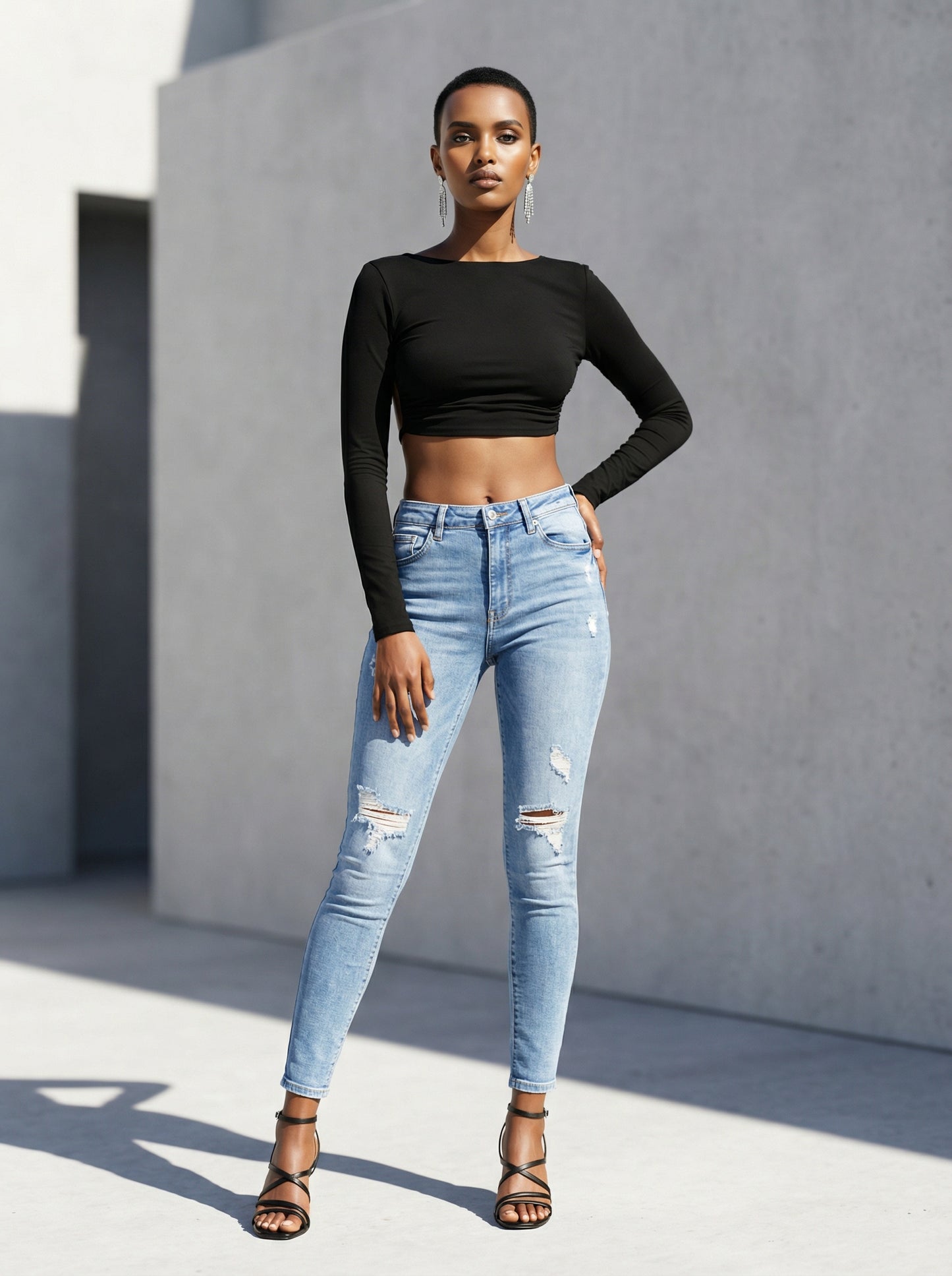 OPEN BACK CROP TOP
