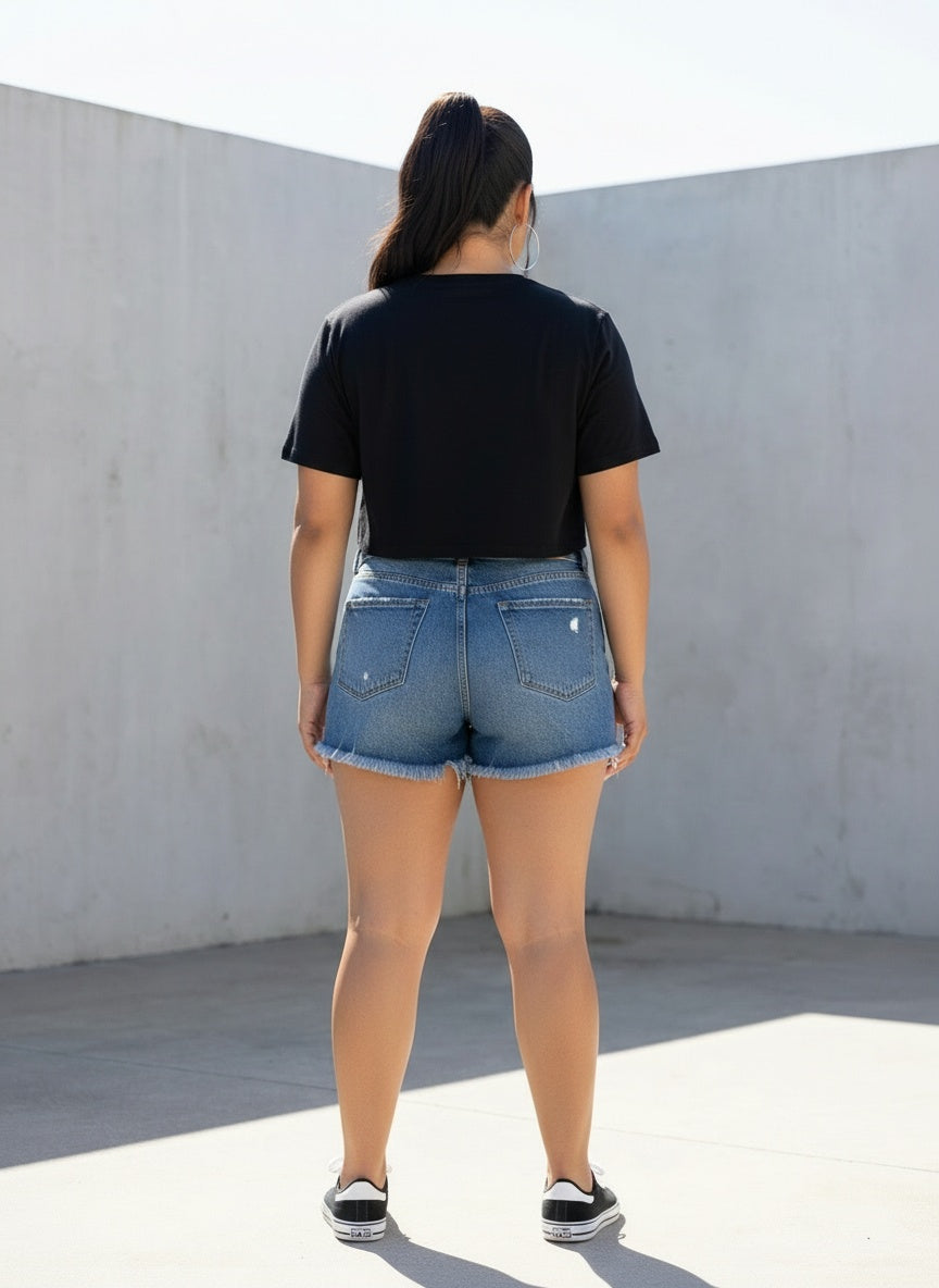 DREAMER CROPPED TEE | CURVY |
