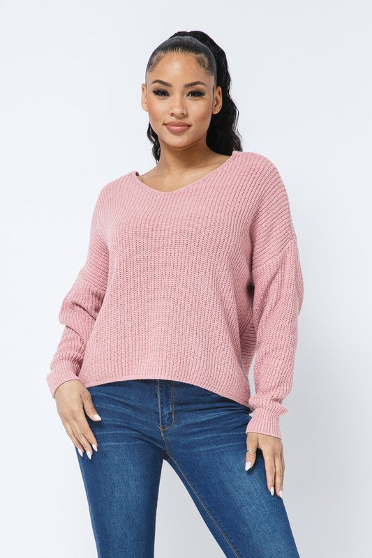 TWISTED KNOT SWEATER