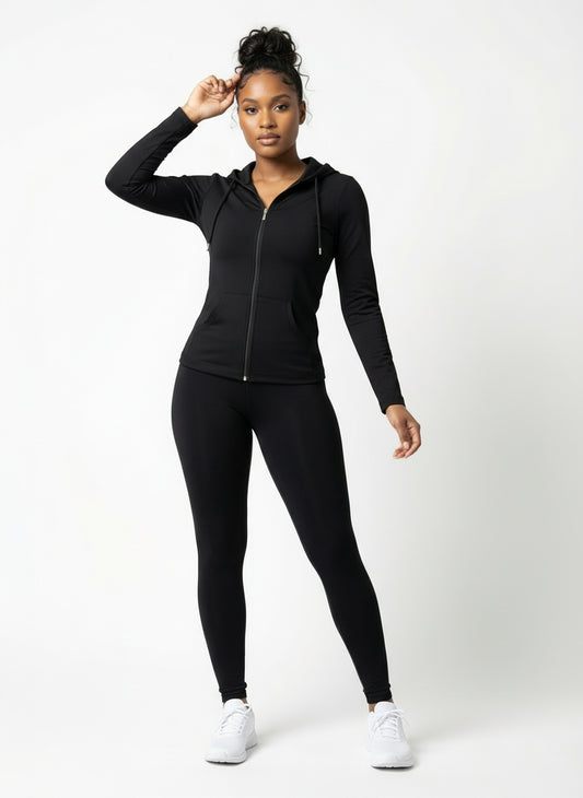 ACTIVEWEAR ZIP UP HOODIE AND LEGGING SET
