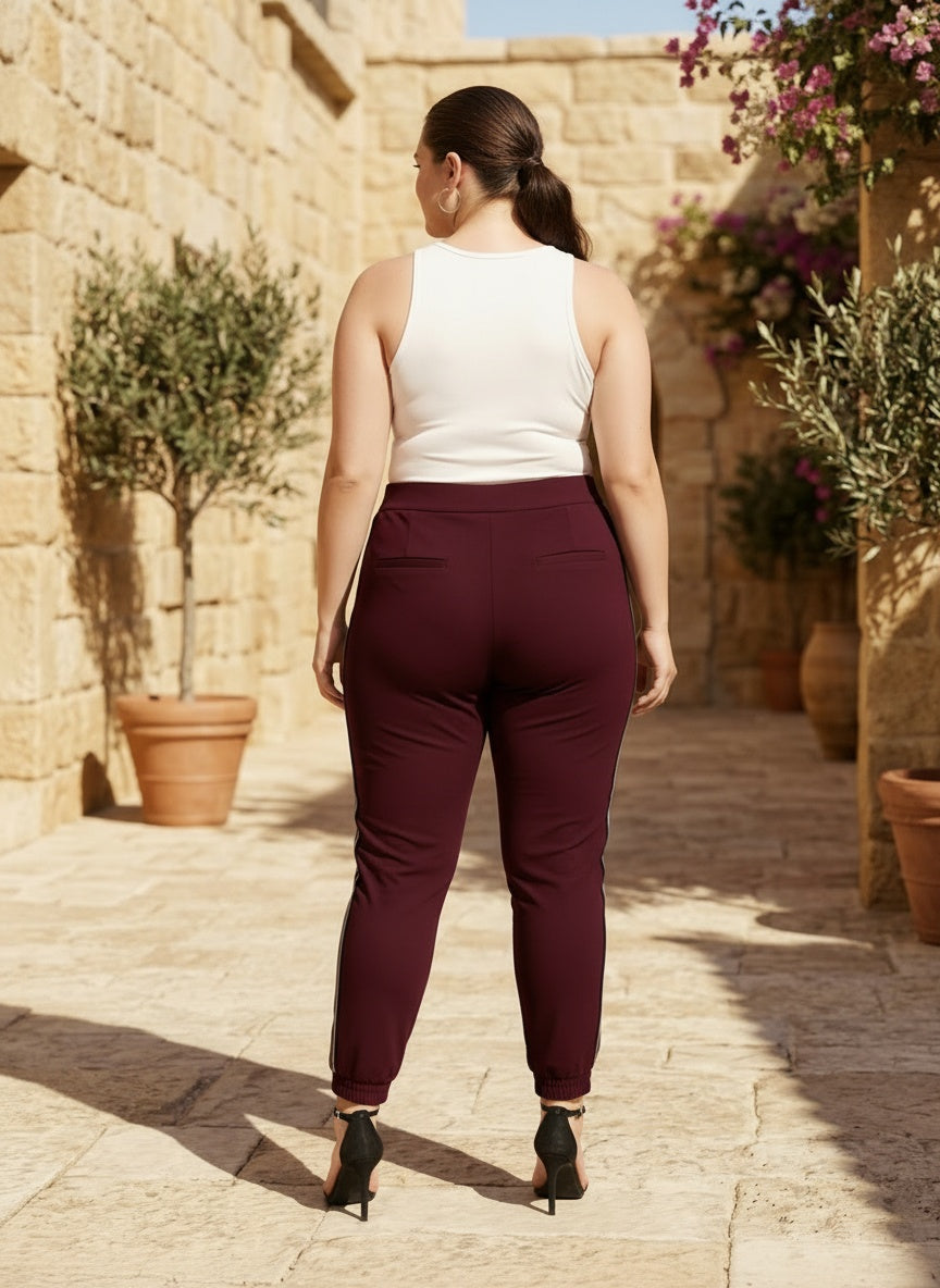 RACER STRIPE PANTS | CURVY |