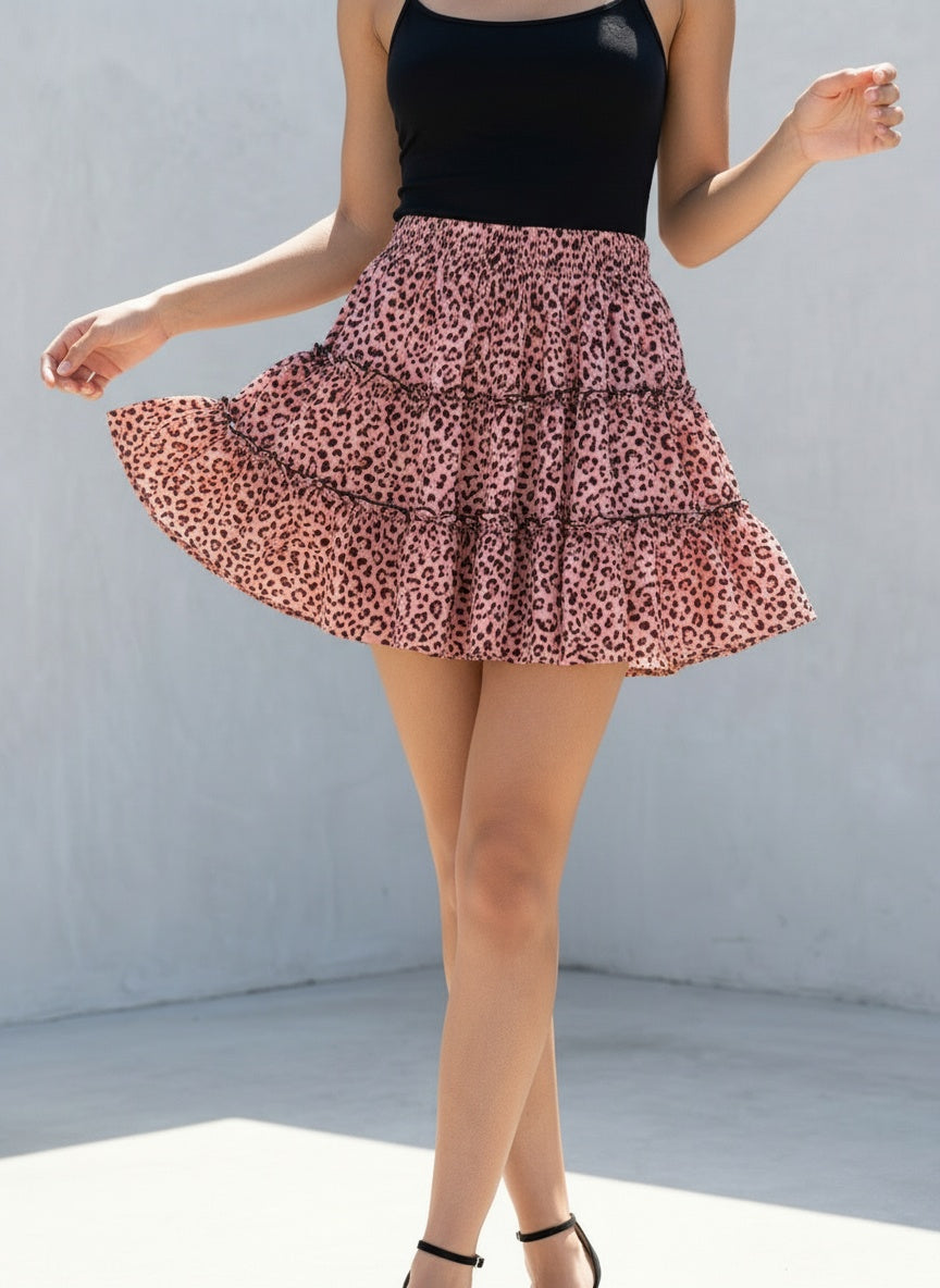 RUFFLED MINI SKIRT