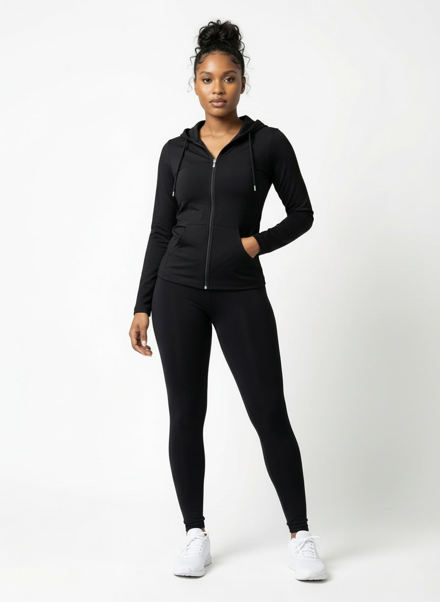 ACTIVEWEAR ZIP UP HOODIE AND LEGGING SET