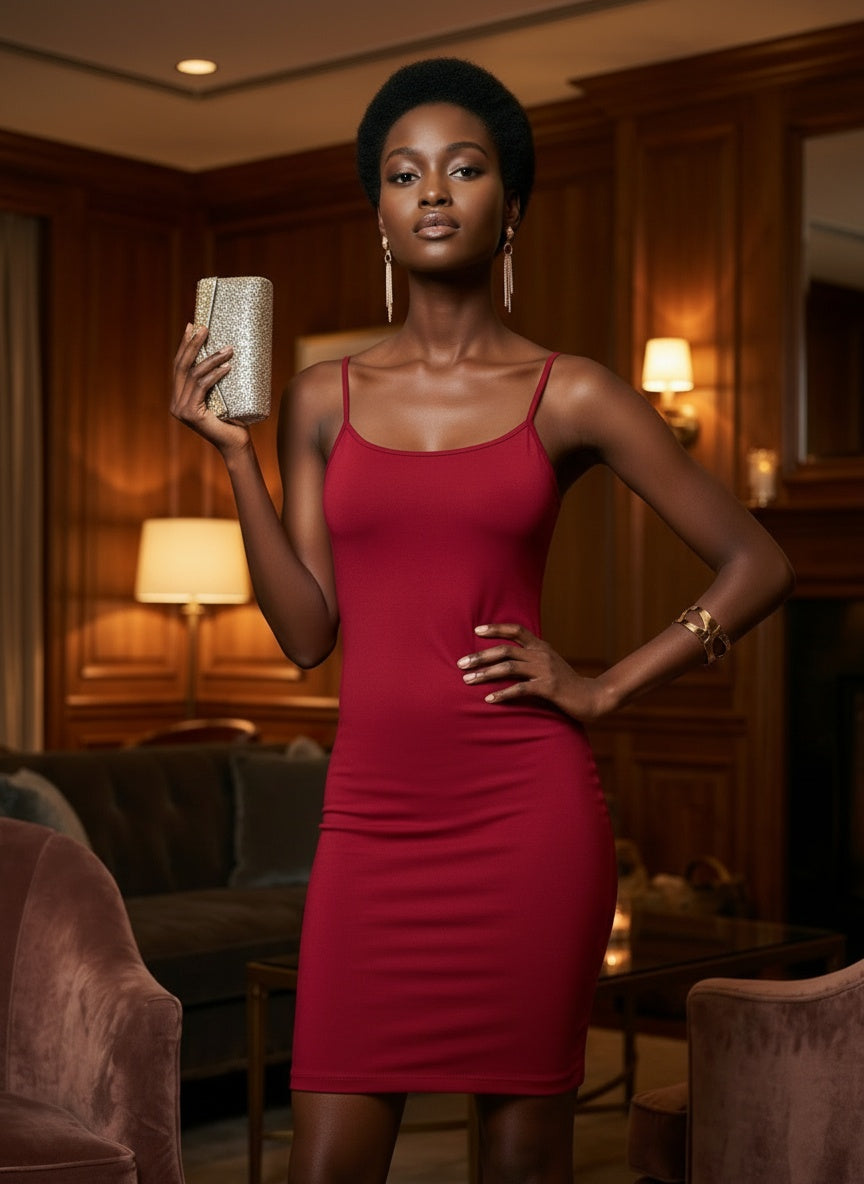 BODYCON MINI DRESS | cabernet |