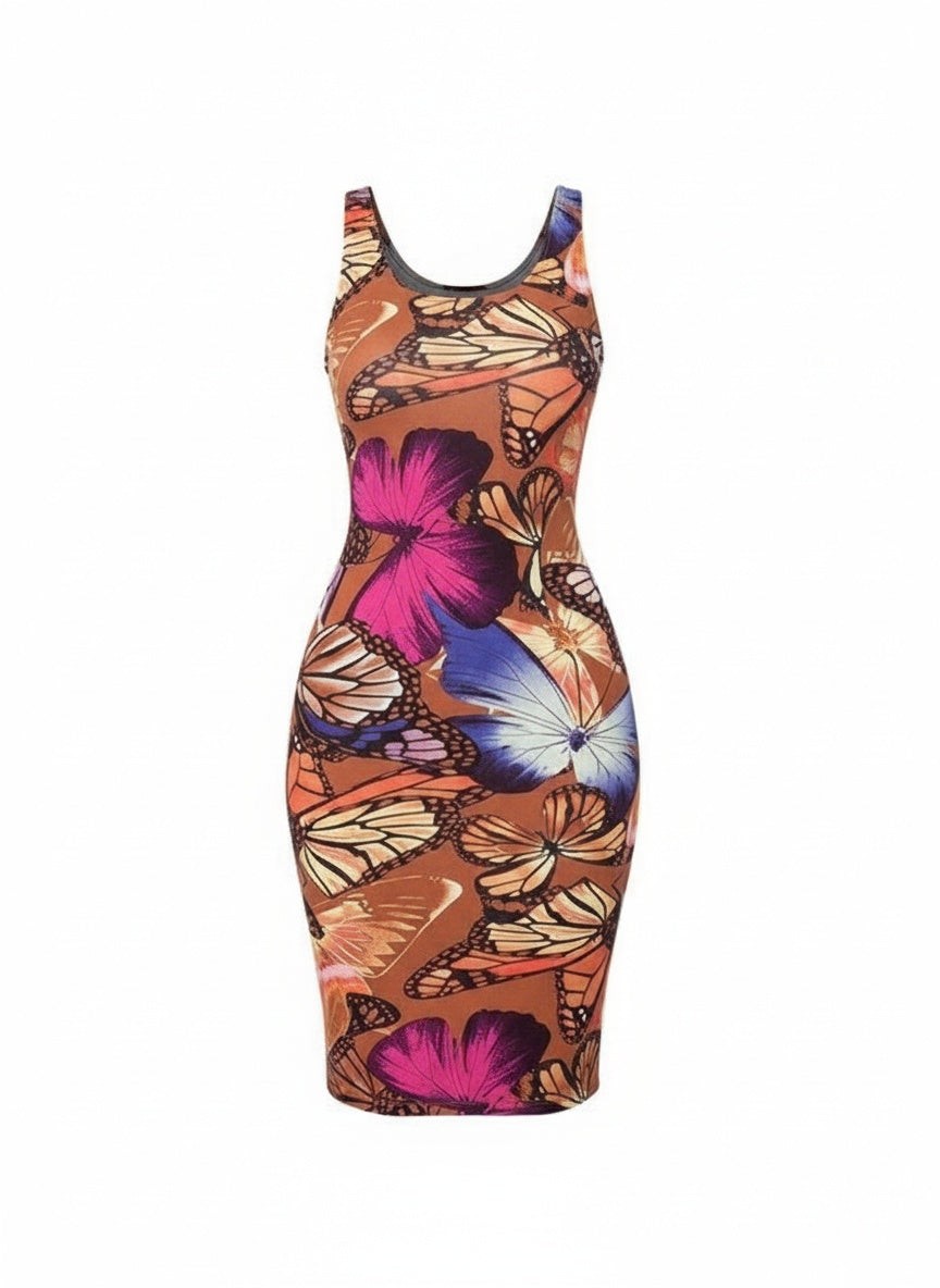 BUTTERFLY MIDI DRESS