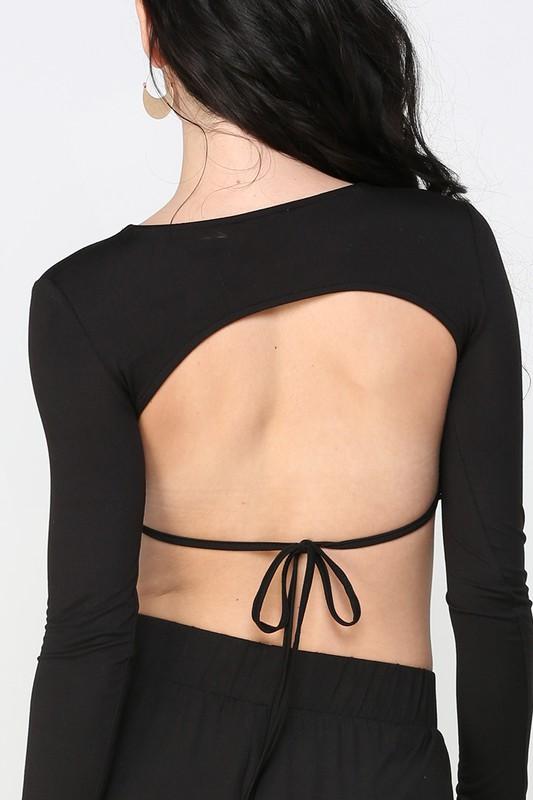 OPEN BACK CROP TOP