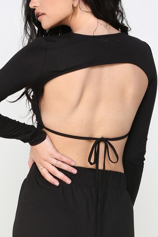 OPEN BACK CROP TOP