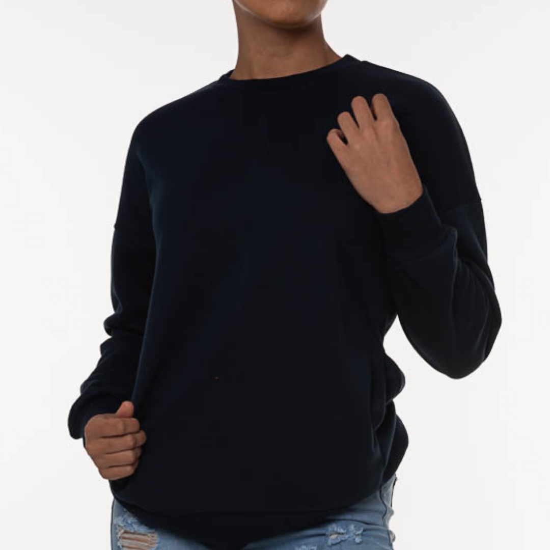 ROUND NECK SWEATSHIRTS | navy| sizes up to 3XL |