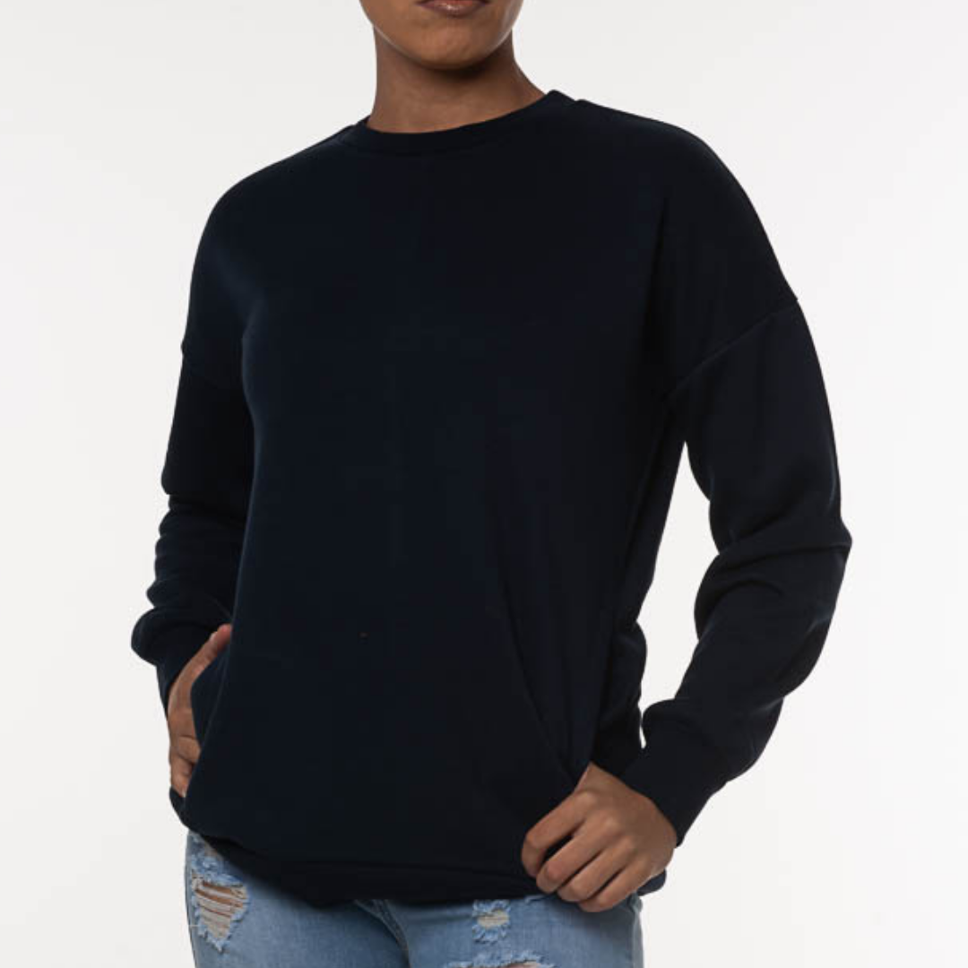 ROUND NECK SWEATSHIRTS | navy| sizes up to 3XL |