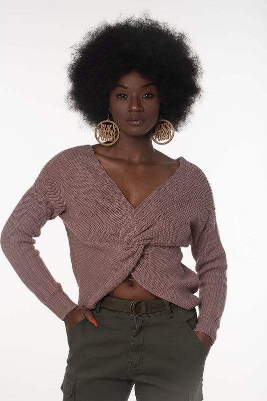 TWISTED KNOT SWEATER