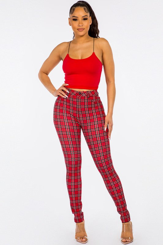 PLAID PANTS