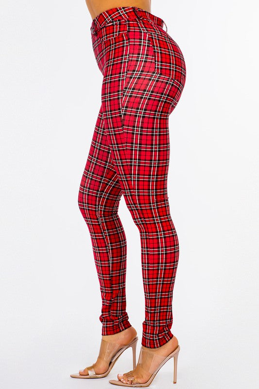 PLAID PANTS