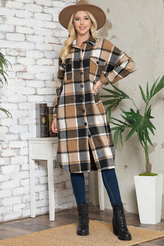 FALL FOR YOU FLANNEL SHACKET